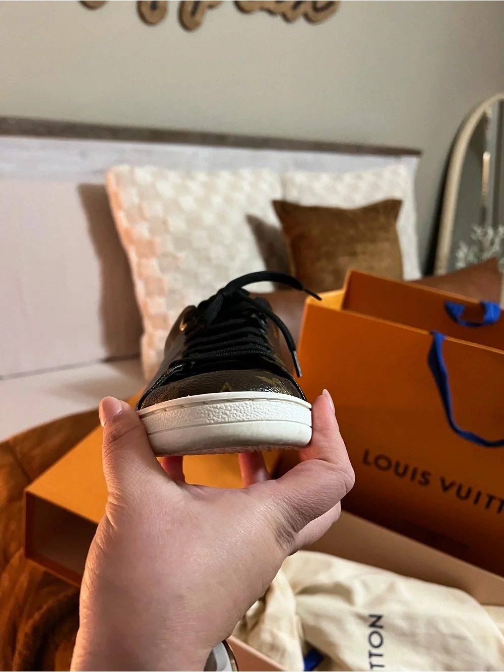 Louis Vuitton Women’s Brown Monogram Low-Top Sneaker